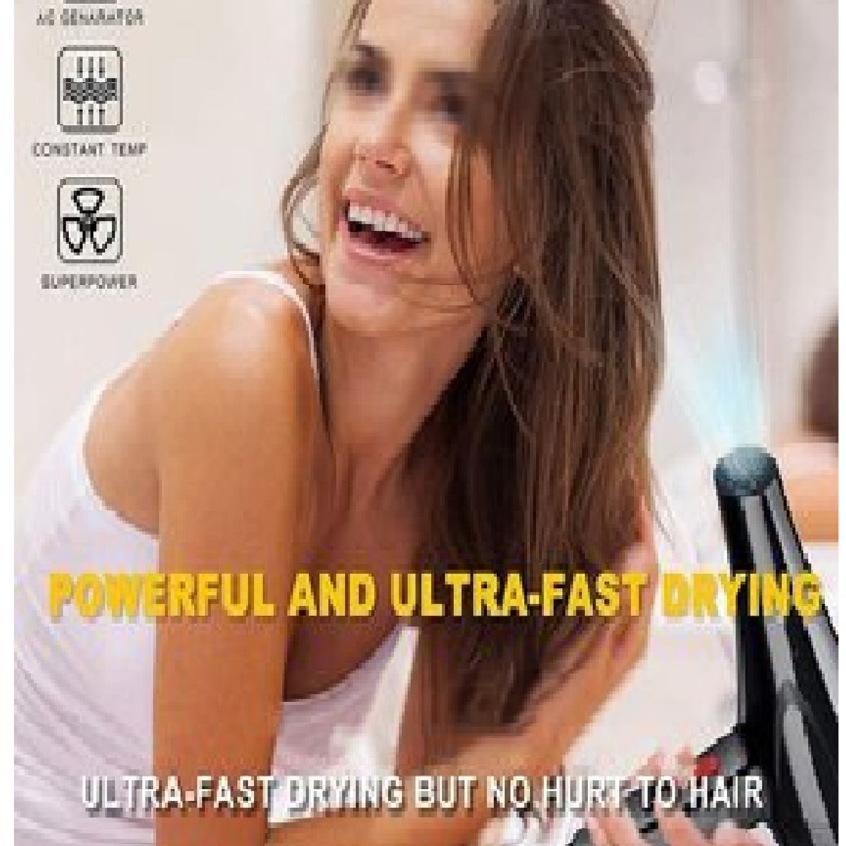 OEM - SECADORA DE CABELLO DE 5000 W AIRE FRIO Y CALIENTE