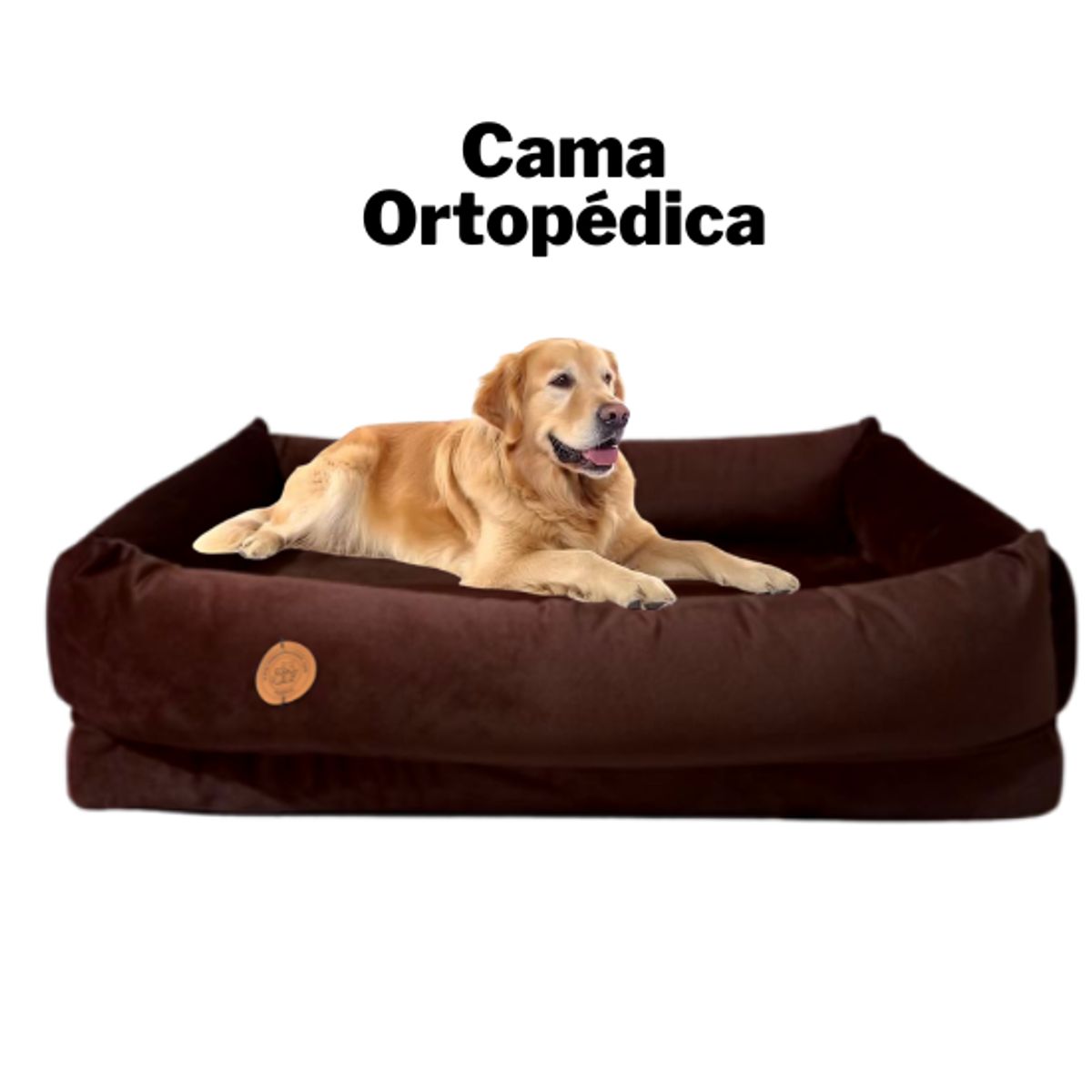 GENERICO - CAMA ORTOPEDICA PARA PERRO TALLA 8MIDE 110X80 CM MARRON