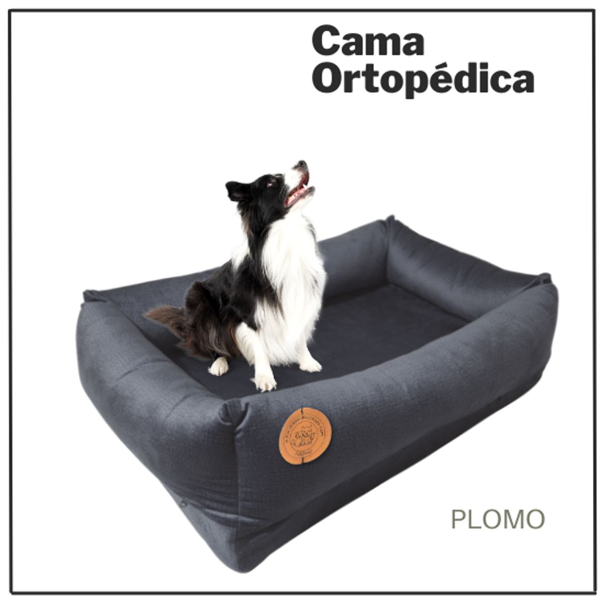 CAMA ORTOPEDICA PARA PERRO TALLA 4MIDE 79X46CM PLOMO, marca GENERICO - Foto Principal