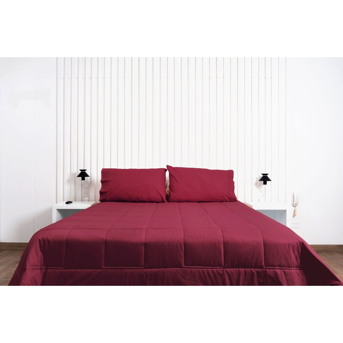 COBITEX HOME - Plumón hipoalergénico Queen Guinda cobitex 100% algodón