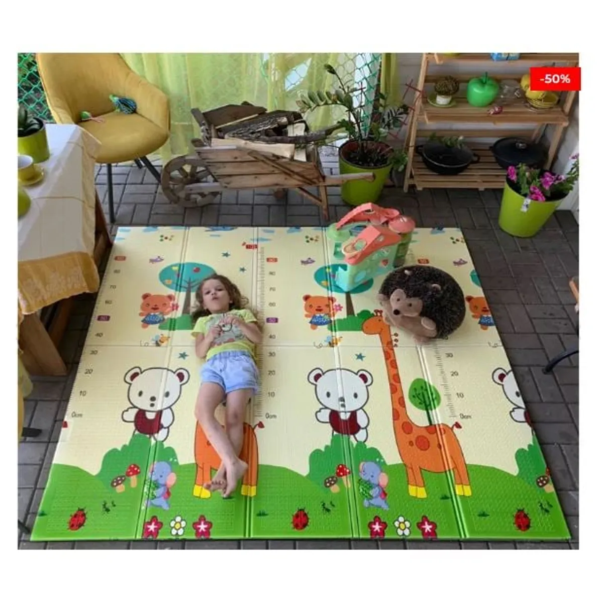 GENERICO - Piso Alfombra Plegable Reversible Niños Bebés - UNISEX