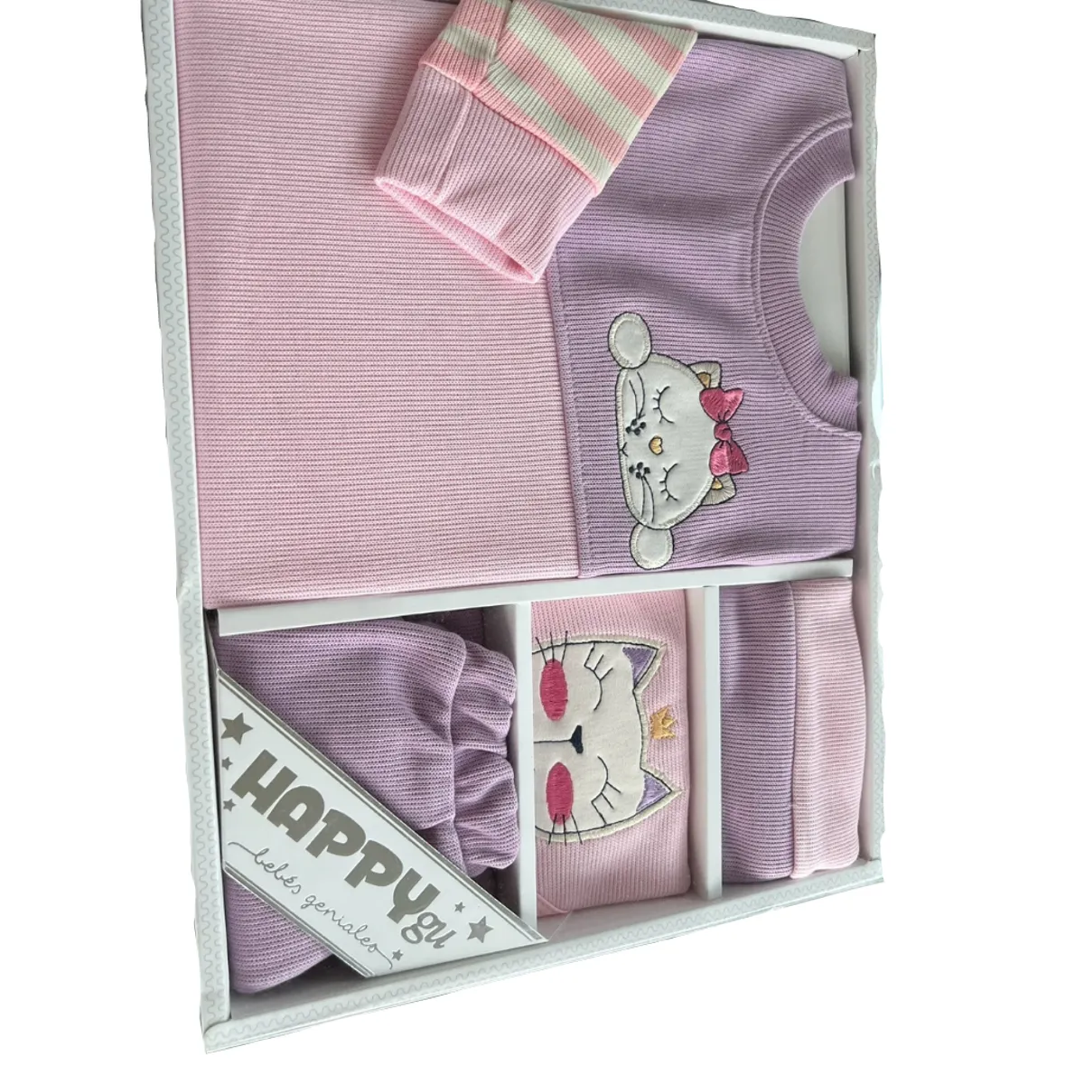 GENERICO - CONJUNTO PARA BEBE NIÑO/NIÑA 4 PIEZAS