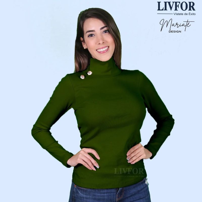 GENERICO - CAFARENA 2 BOTONES - VERDE MILITAR