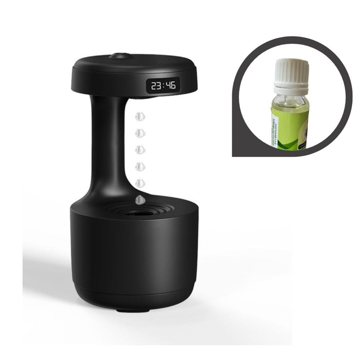 SHEEPBUSTER - Difusor Humidificador con Gota Antigravedad Negro  Esencia de regalo