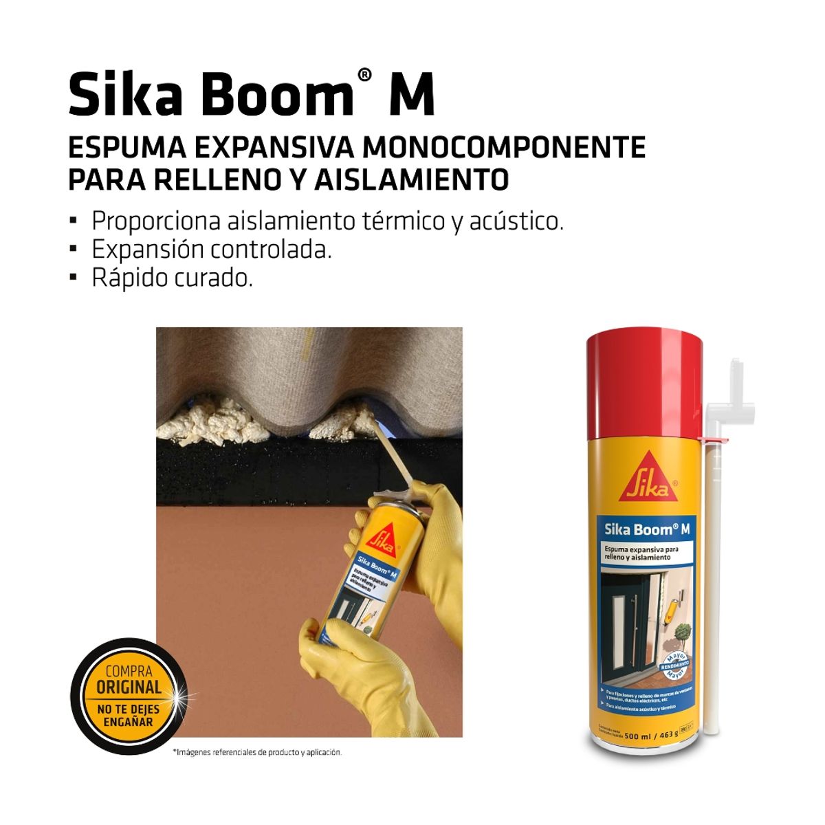 SIKA - Espuma Expansiva para Relleno Sika Boom M x 500 ml