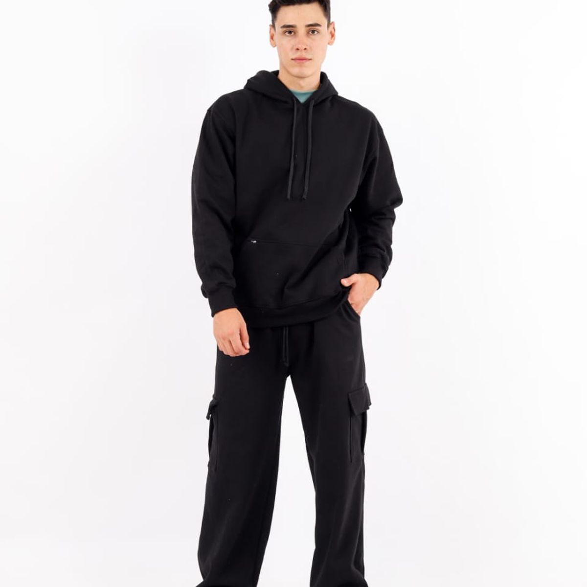 GENERICO - POLERA OVERSIZE URBANA CON CAPUCHA