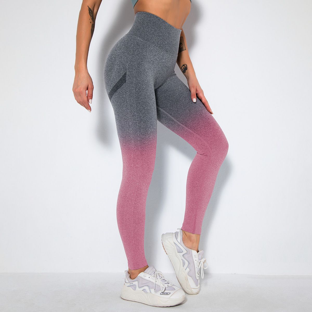 GENERICO - LEGGIN DEPORTIVO BICOLOR CON PUSH UP