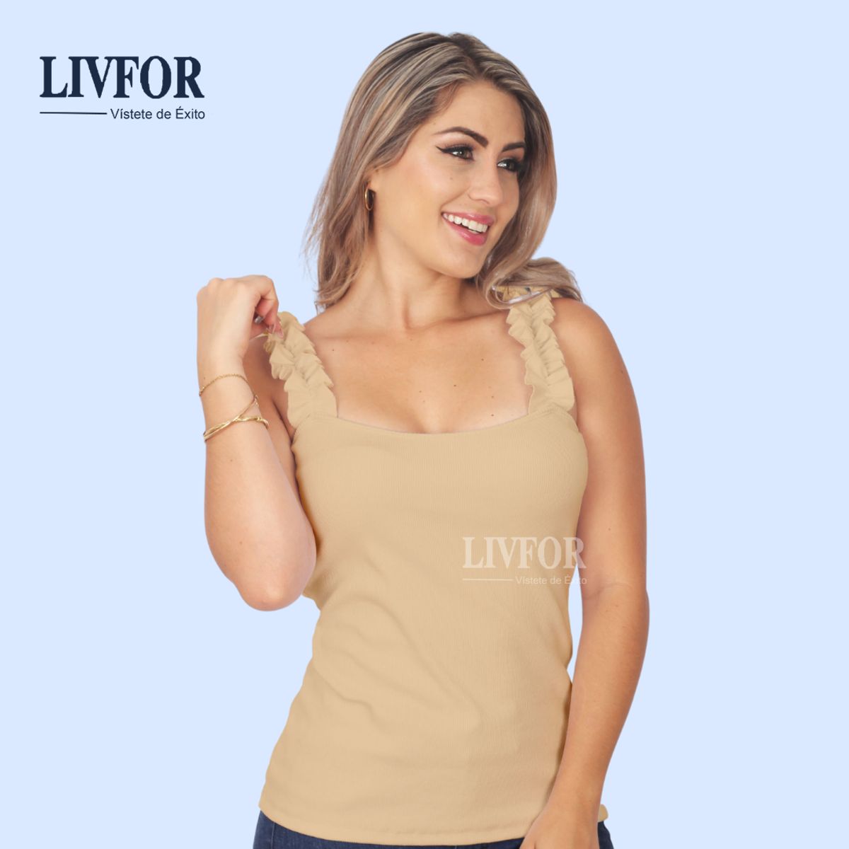 GENERICO - POLO TIRAS EMMA BEIGE