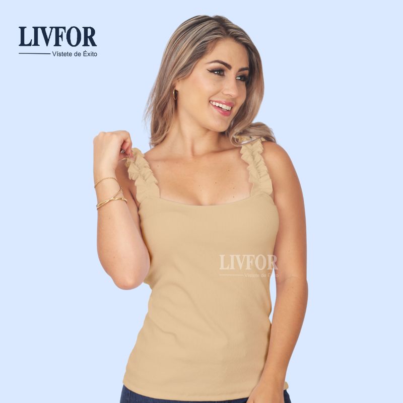 GENERICO - POLO TIRAS EMMA BEIGE