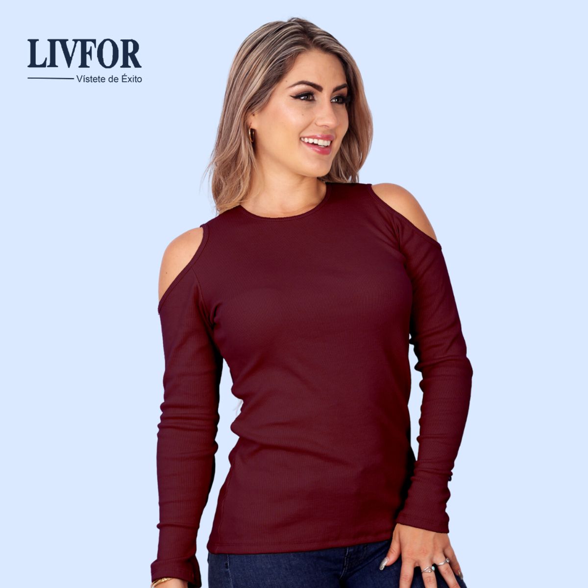 GENERICO - POLO HOMBROS DESCUBIERTOS - RIB GRUESO