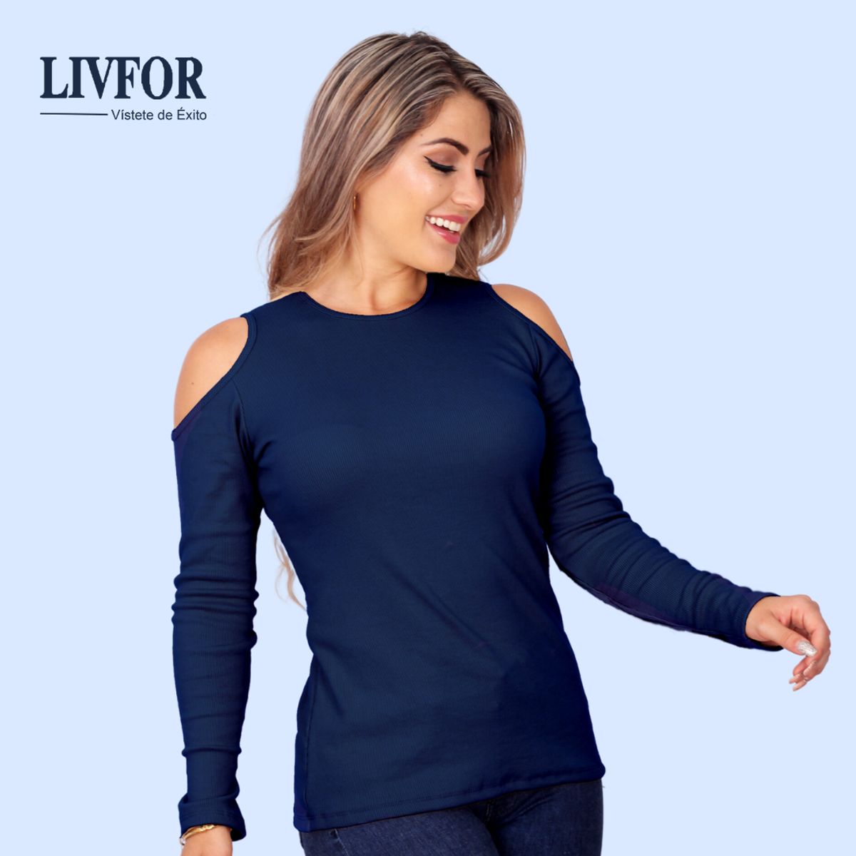 GENERICO - POLO HOMBROS DESCUBIERTOS - RIB GRUESO