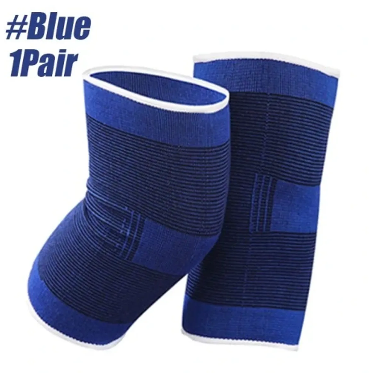 GENERICO - Rodilleras deportiva elásticas color negro  azul