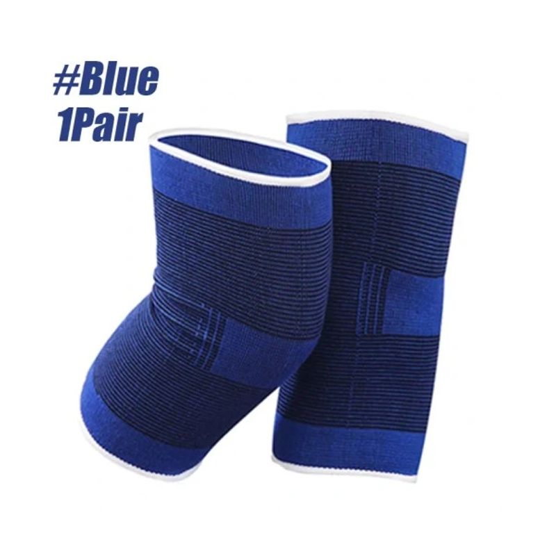 GENERICO - Rodilleras deportiva elásticas color negro  azul