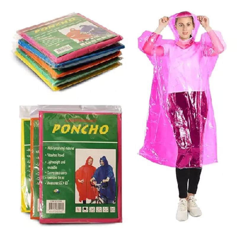 GENERICO - Capa impermeable con capucha protectora anti fluido -
