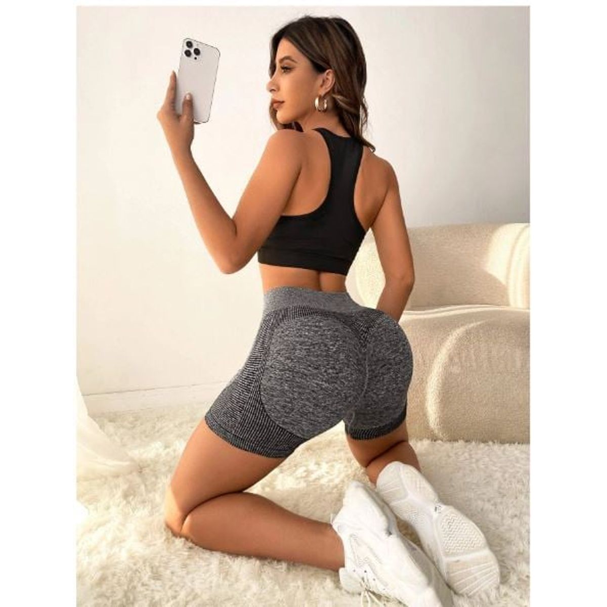 GENERICO - 2 en 1 faja reductora short cinturilla avispa levanta glúteo- TALLA XL