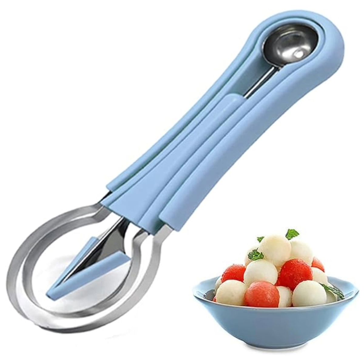 TODO FIT - Set Cortadores de Frutas 4 en 1 de Acero Inoxidable
