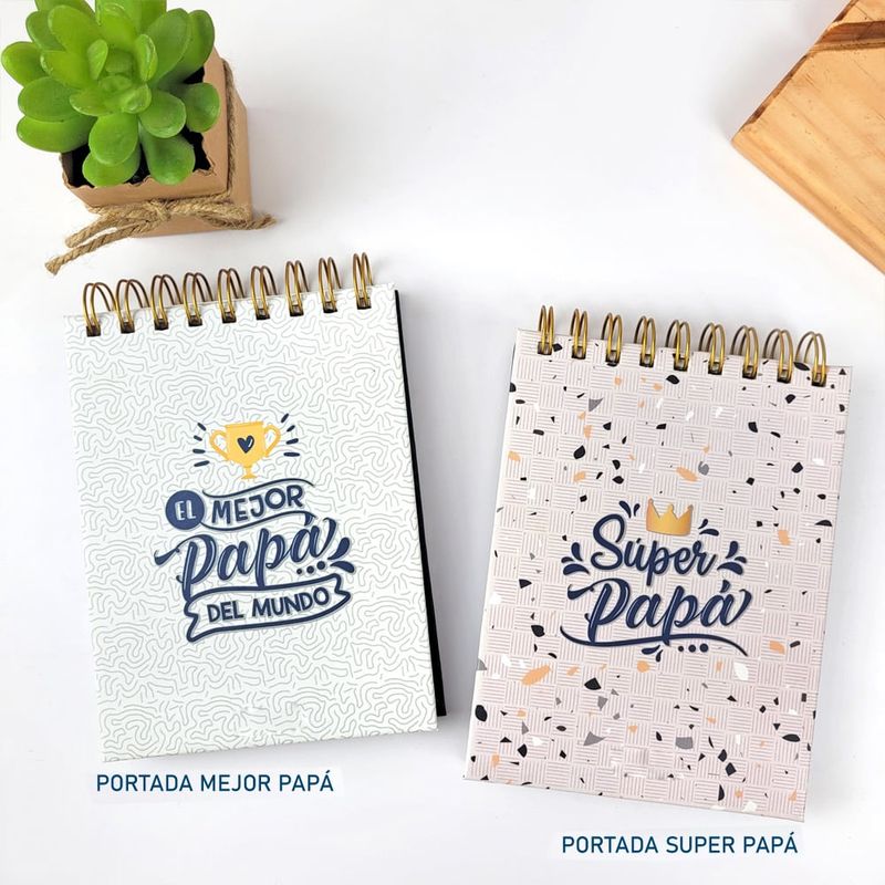 GENERICO - Cuadernito A6 Papá  -  Modelo mejor papá