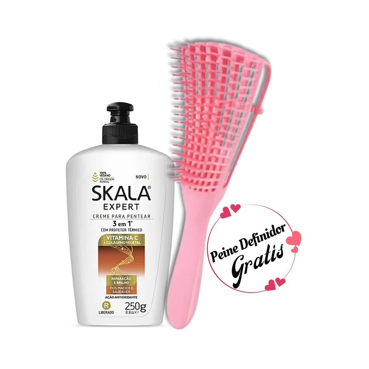 SKALA - Crema De Peinar 3En1 Vitamina C y Colágeno Vegetal Skala 250 Ml