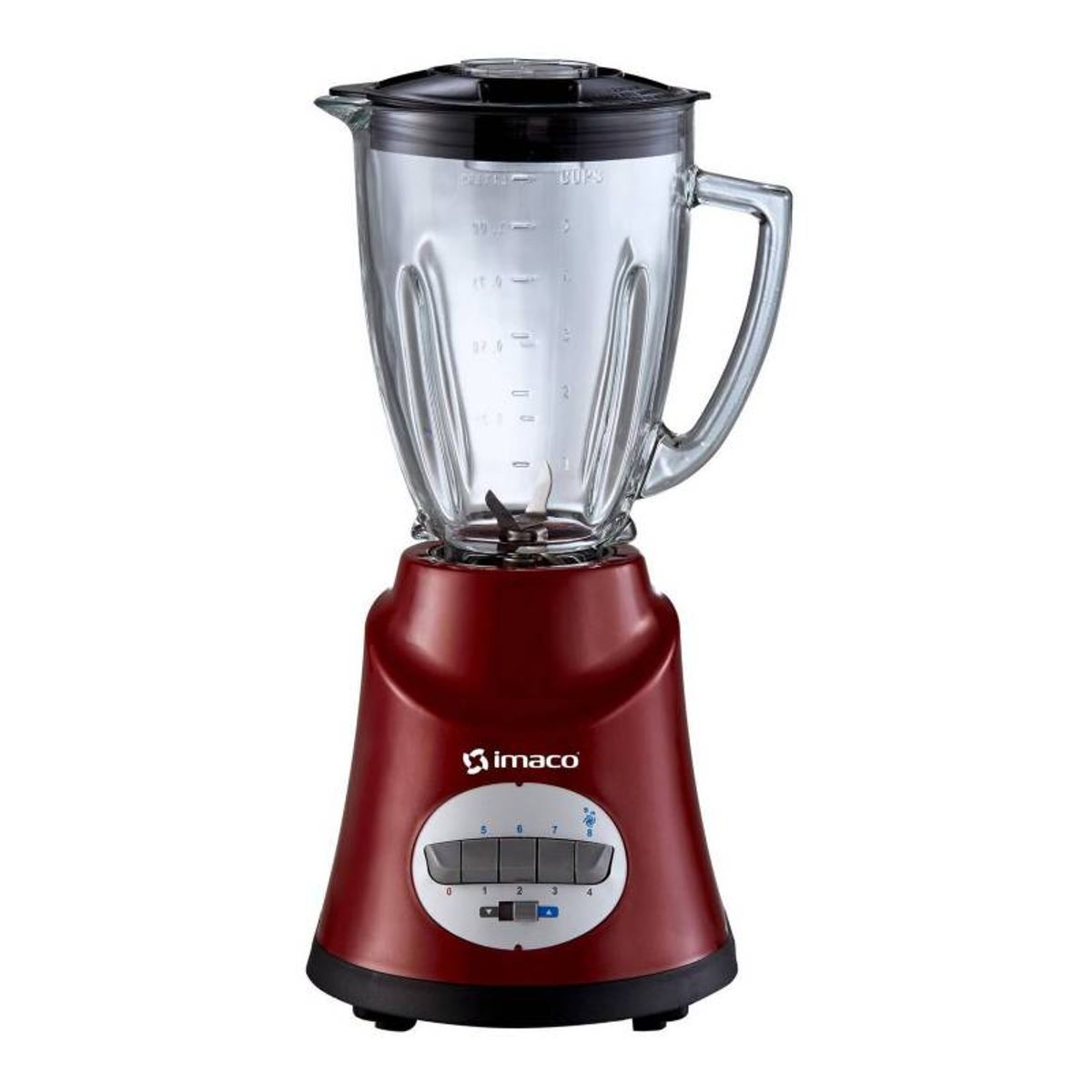 IMACO - Licuadora Imaco 8 Velocidades BL8155R 500W Rojo