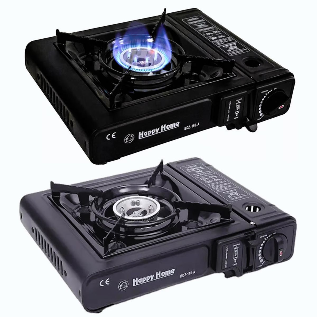 GENERICO - cocina a gas portatil 1 hornilla 2 en 1 picnic camping