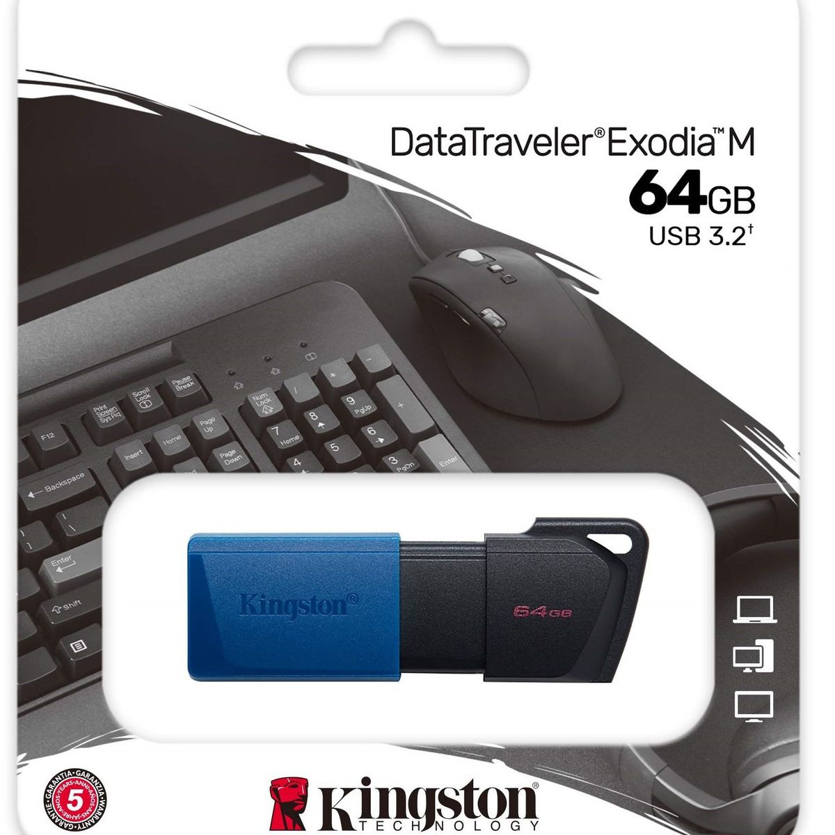 KINGSTON - Memoria USB 64 GB Kingston DataTraveler Exodia M