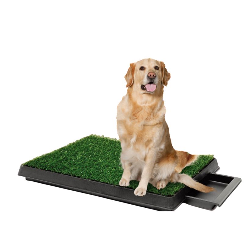 GENERICO - BAÑO ECOLÓGICO PORTÁTIL CON CÉSPED PARA PERROS