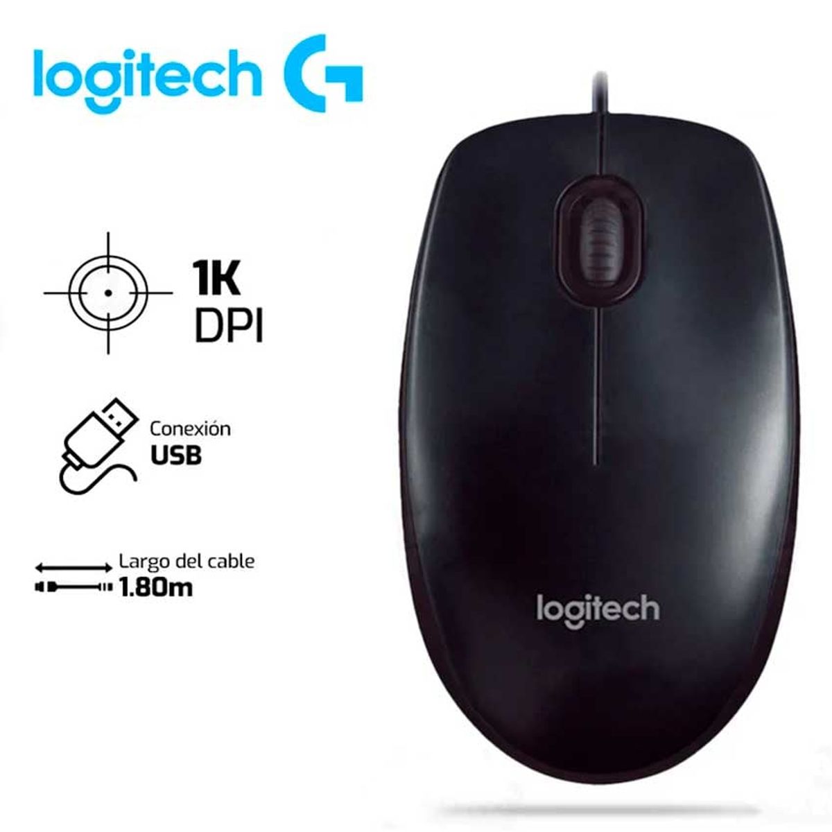 LOGITECH - MOUSE LOGITECH M90 1,000 DPI
