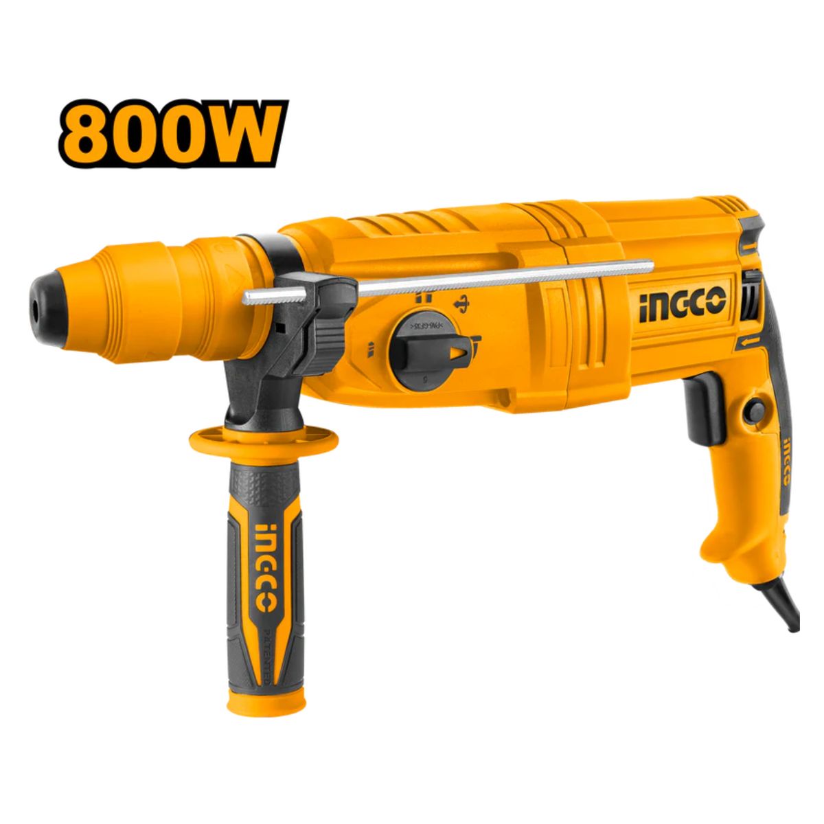 INGCO TOOLS - Rotomartillo SDS Plus 800w 2.5 Joules incluye adaptador Ingco