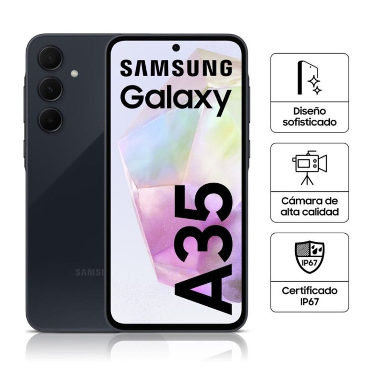 SAMSUNG - Celular Samsung Galaxy A35 5G 256GB 8GB Negro