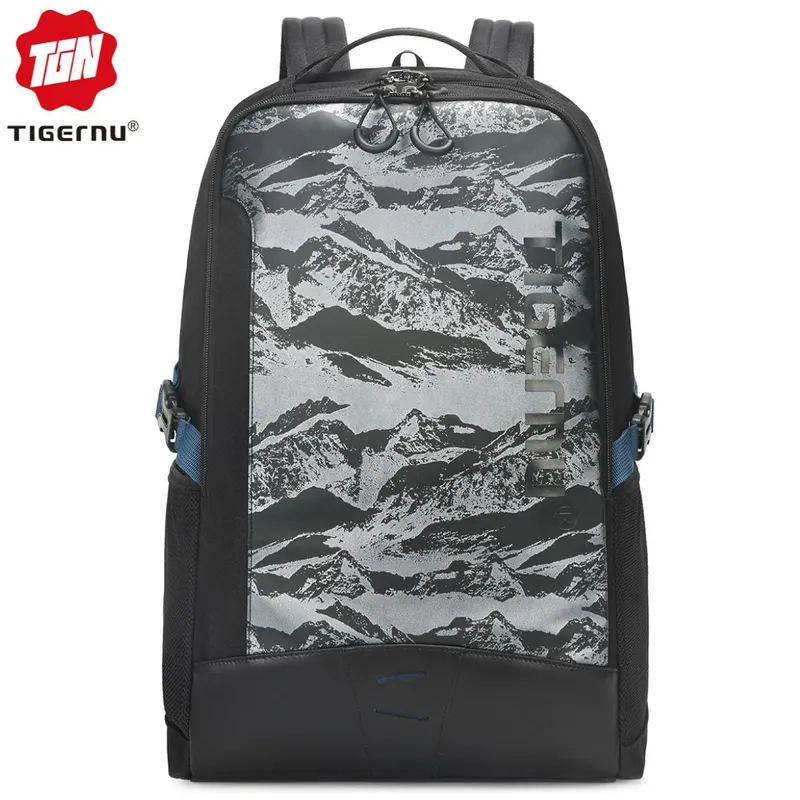 TIGERNU - Mochila Urbana Tigernu Porta Laptop Viaje TB9021 Camo Silver