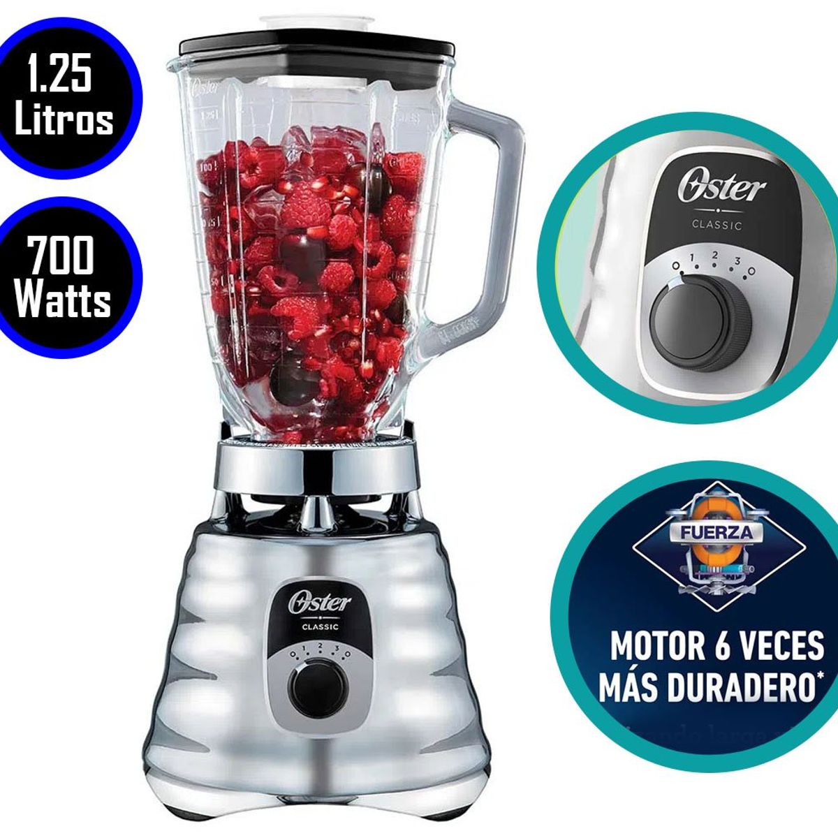 OSTER - Licuadora Oster clásica 3 velocidades BLST4655 700W - Croma