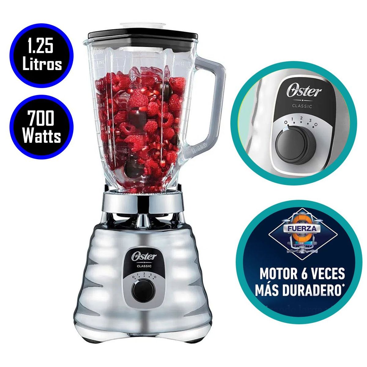 OSTER - Licuadora Oster clásica 3 velocidades BLST4655 700W - Croma