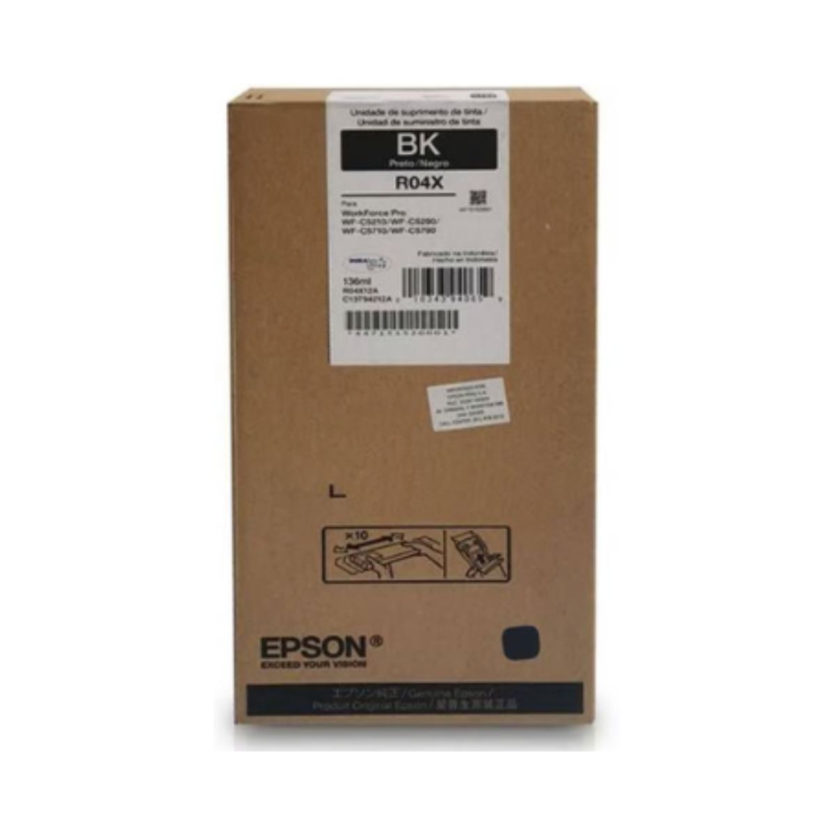 EPSON - Tinta Epson R04X Negro T942120 - 136ml