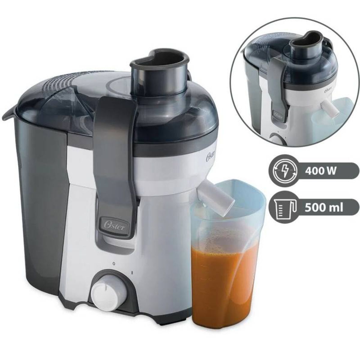 OSTER - Extractor de Jugos Oster FPSTJE316W 400W - Silver