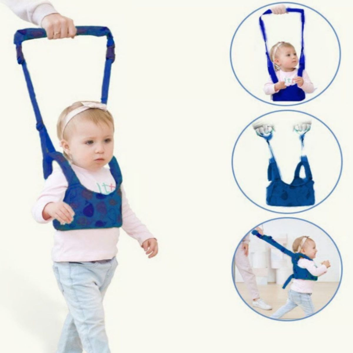 GENERICO - Caminador Ballena para Bebe Arnés 2 en 1 AZUL