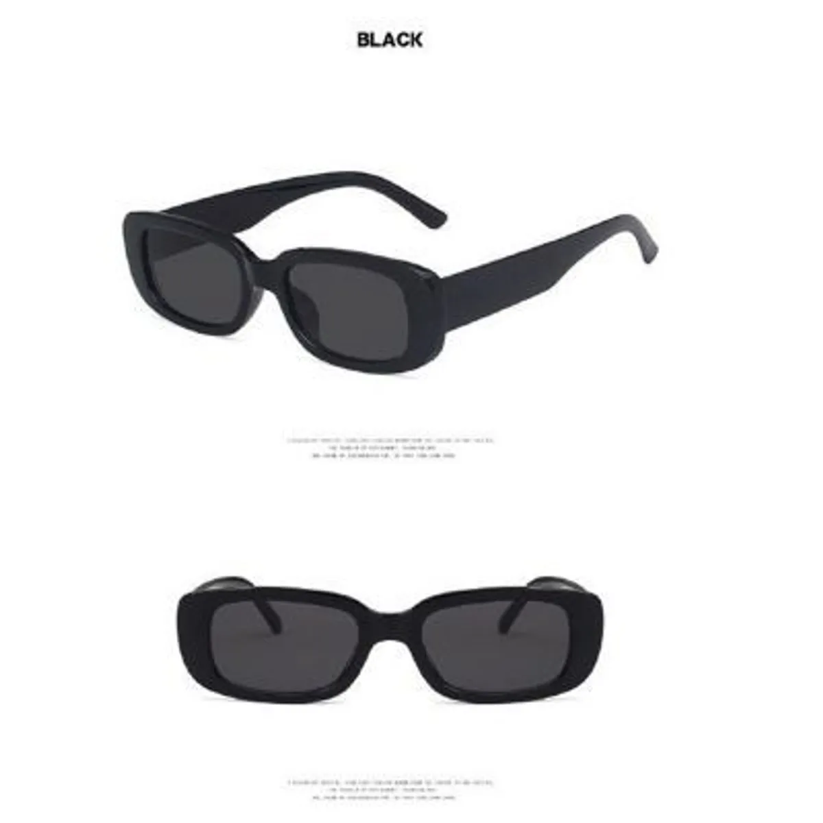 GENERICO - Gafas o lentes  de sol clasicas modelo retro color Negro-rec.