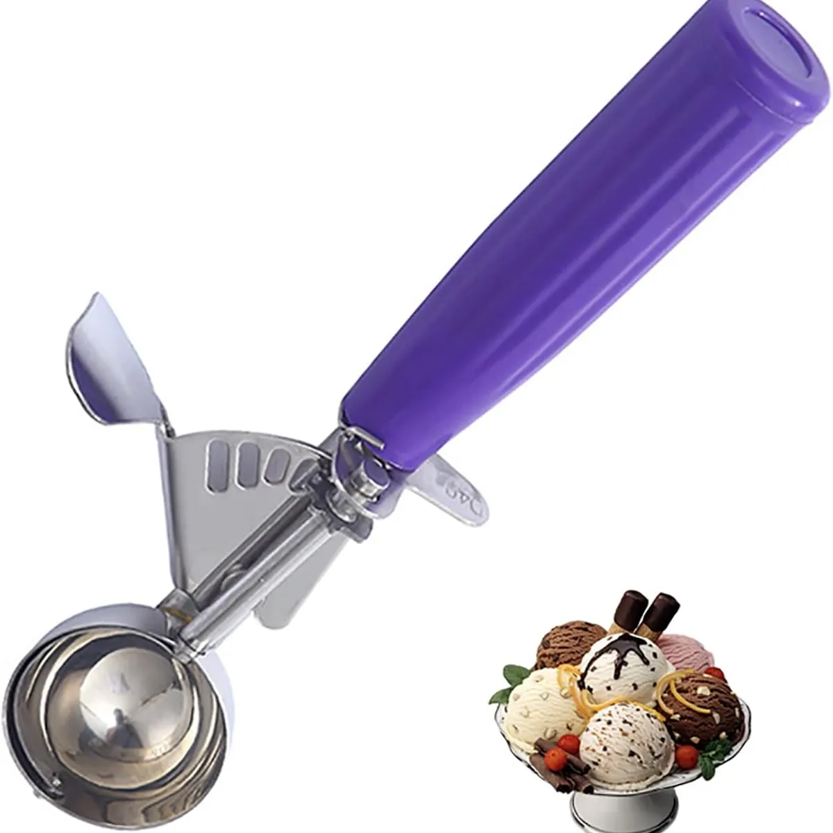 GENERICO - Cuchara-boleador de helados manual