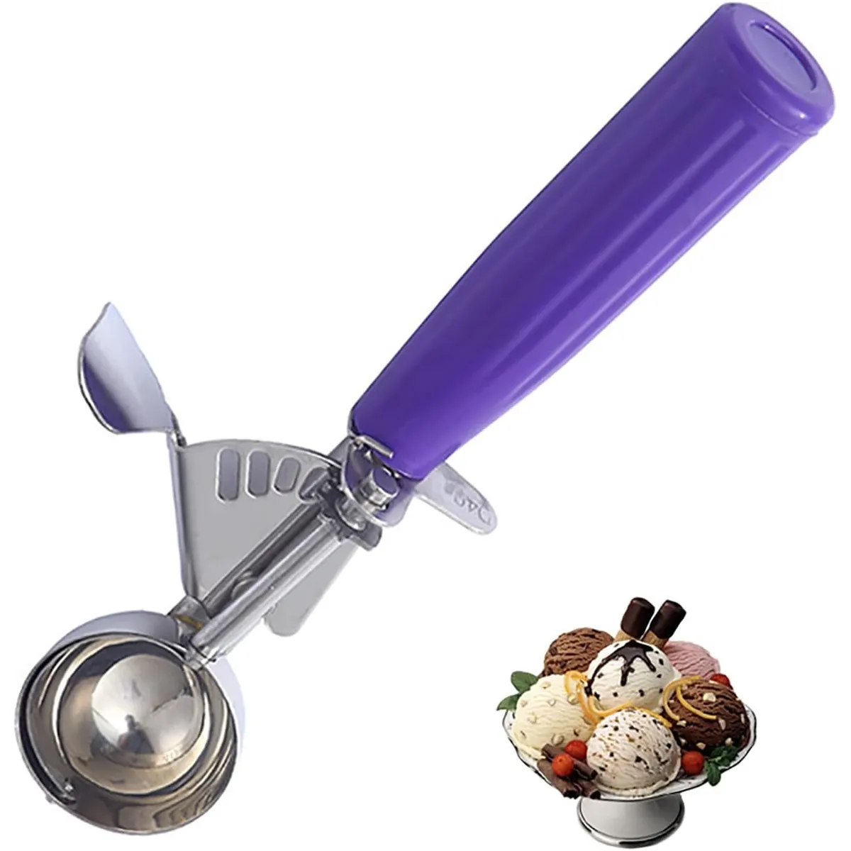 GENERICO - Cuchara-boleador de helados manual