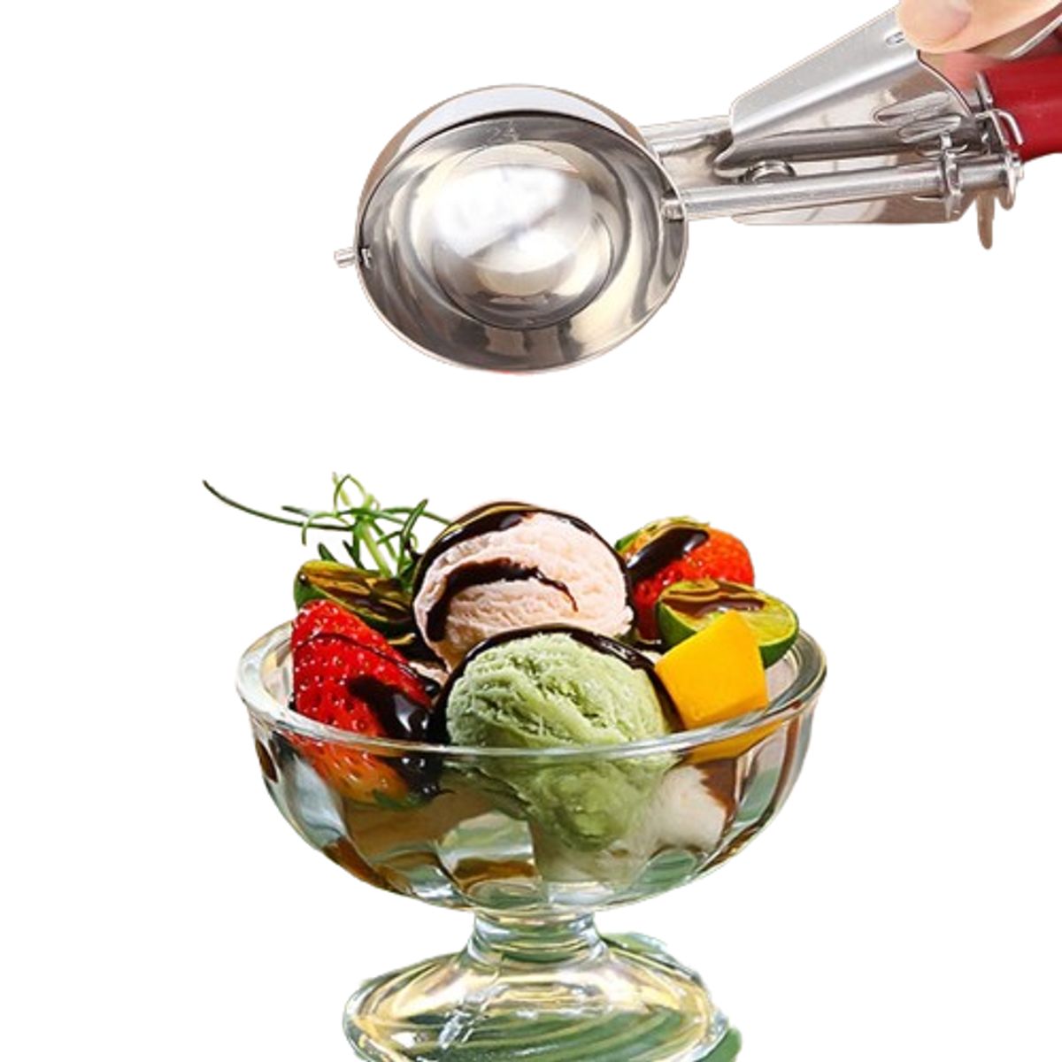 GENERICO - Cuchara-boleador de helados manual