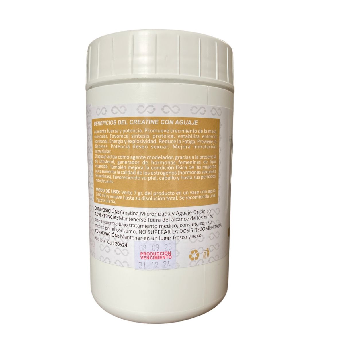 ALKALINE CARE - Creatina Micronizada con Aguaje Orgánico 300gr Alkaline Care x 2