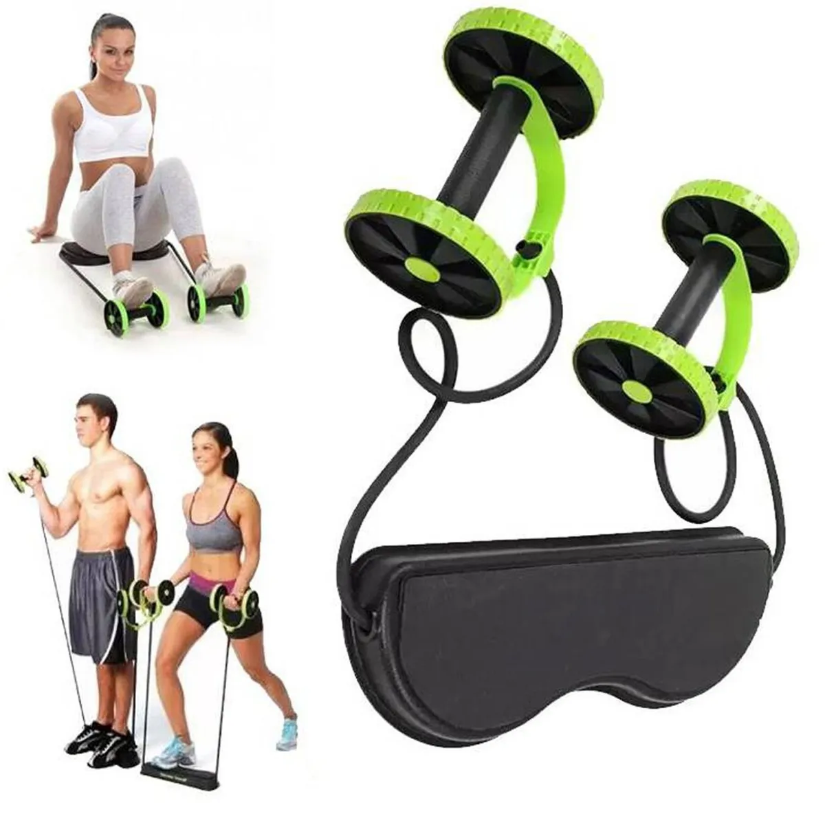 GENERICO - Rueda Abdominal Multifuncional con Ligas