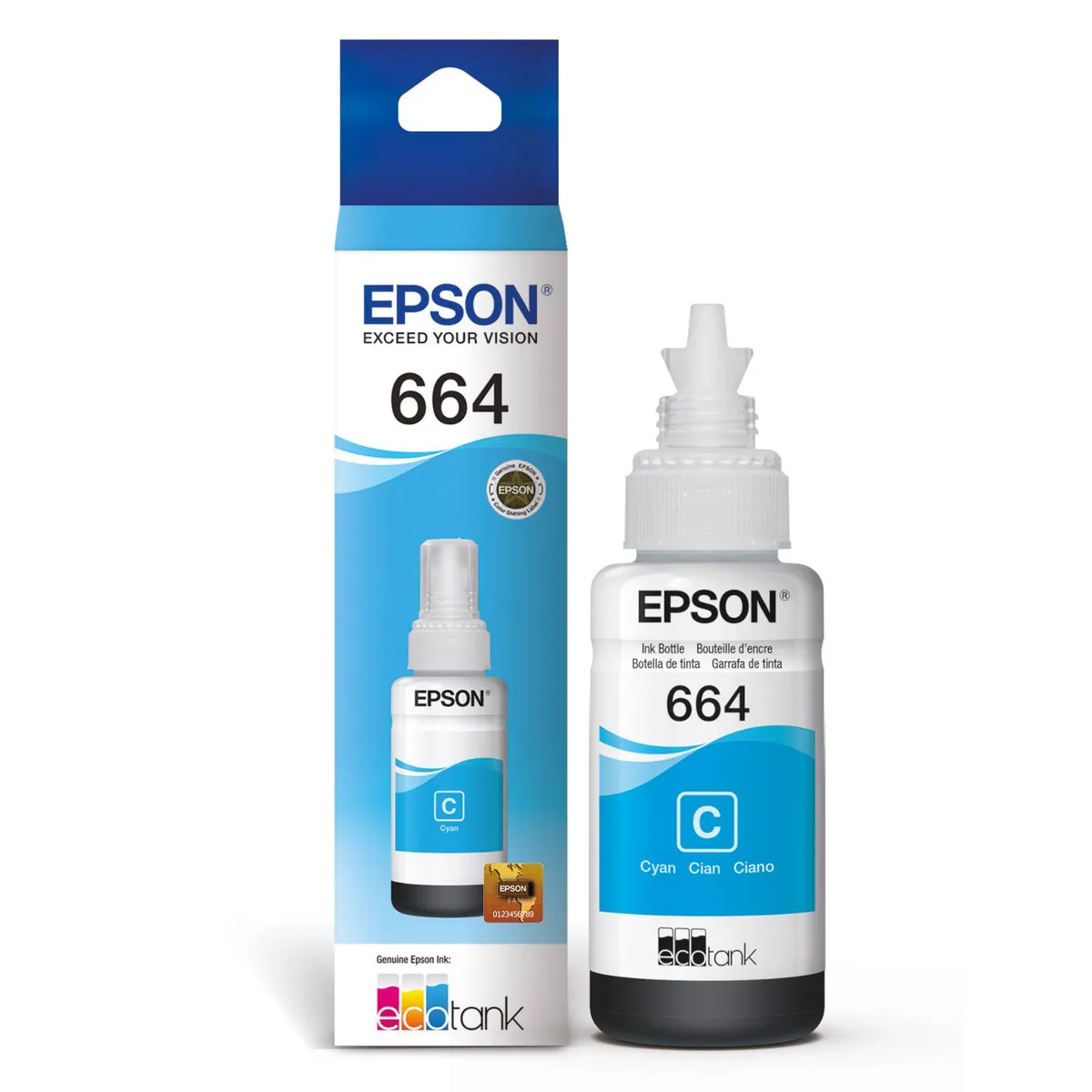 EPSON - Tinta Epson 664 Cian T664220 - 70ml