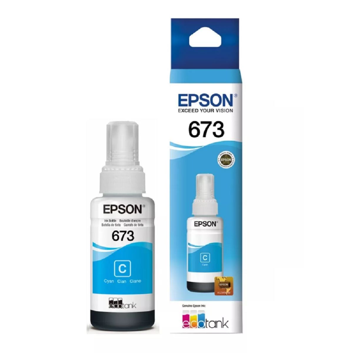 EPSON - Tinta Epson 673 Cian T673220 - 70ml