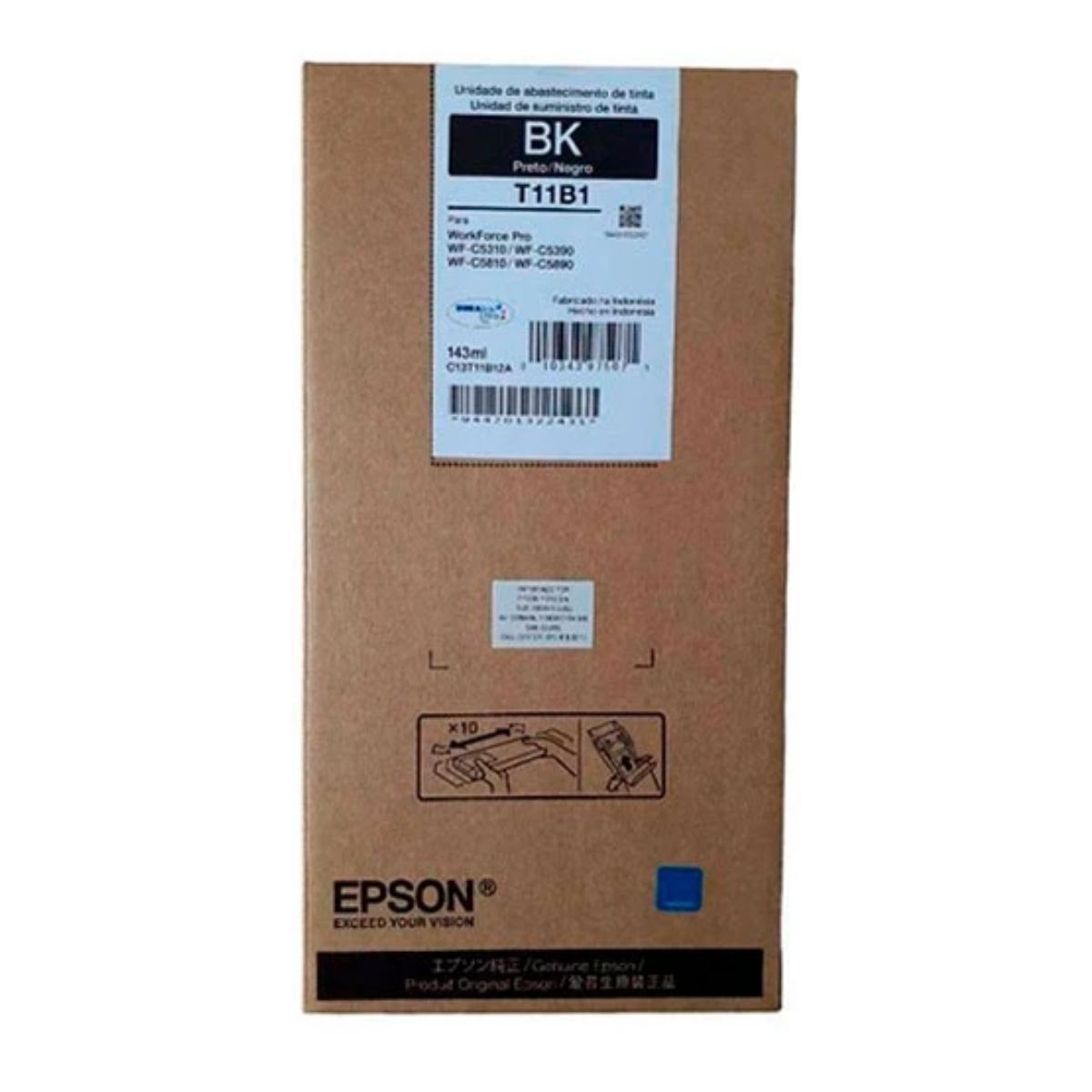 EPSON - Tinta Epson T11B1 Negro T11B120 WF C5810 C5890 C5891 - 143ml