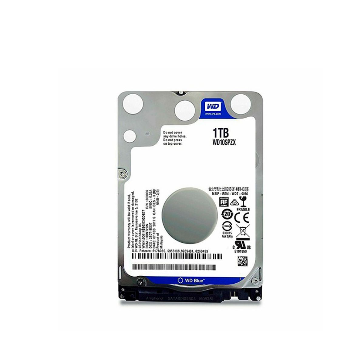 WESTERN DIGITAL - DISCO DURO WESTERN DIGITAL BLUE 1TB, SATA 6 GB/S, 2.5" P/N: WD10SPZX