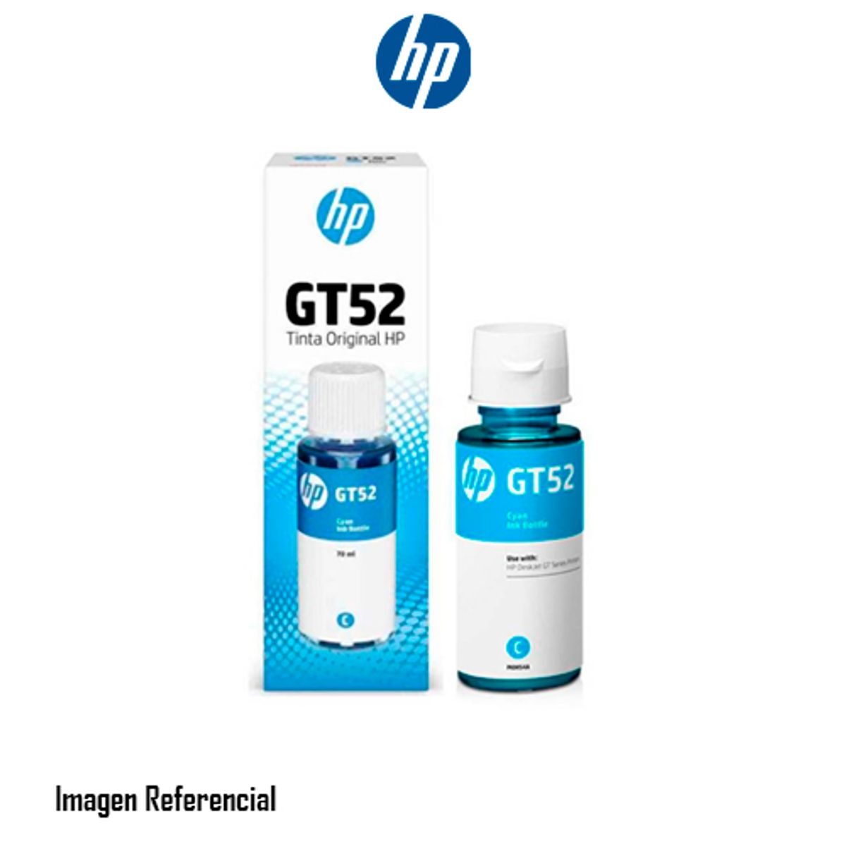 HP - TINTA HP GT52 CYAN 8000 PAG P/N: M0H54AL