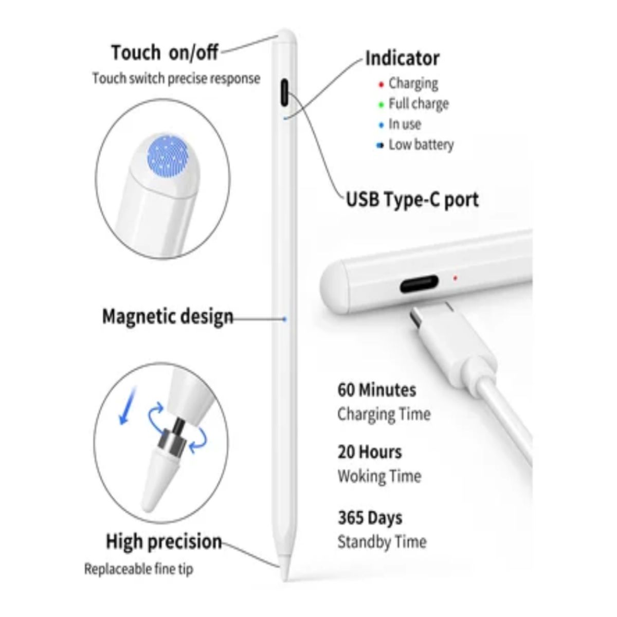OEM - Pencil UNIVERSAL para Tablets iPads y celulares