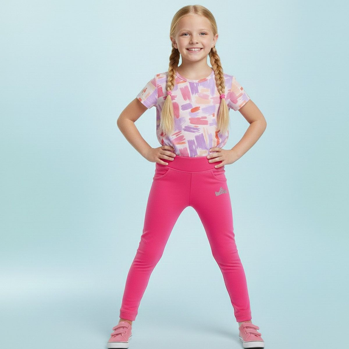 GENERICO - Leggins Para Niña Corona