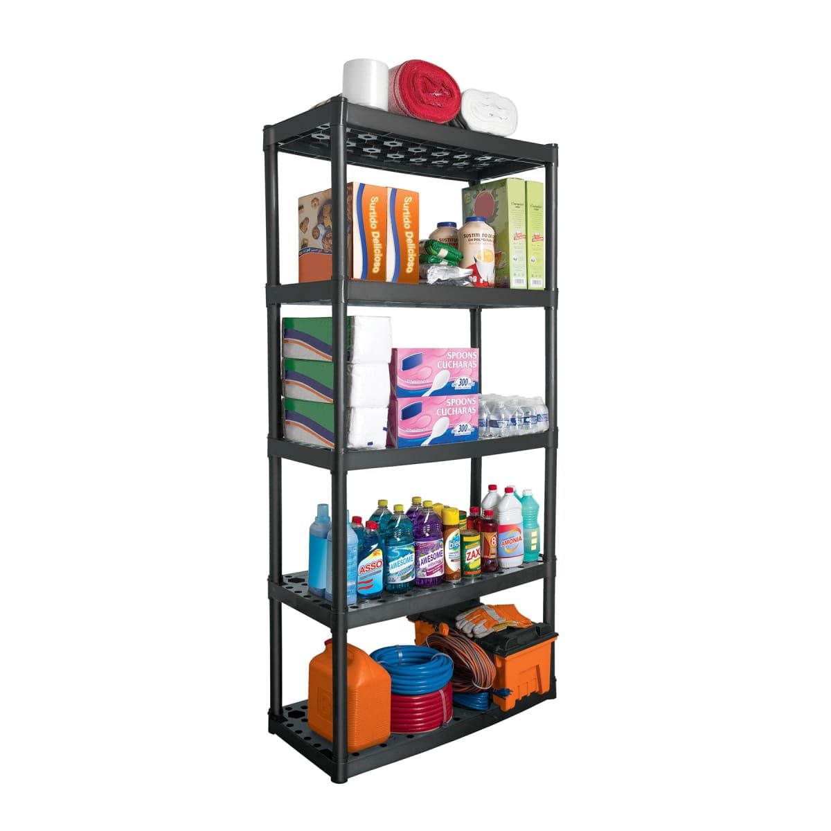 TRUPER - Estante Plastico Organizador 5 Repisas Truper