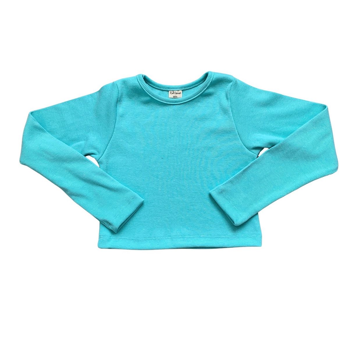 RED CARROT - Top manga larga verde agua